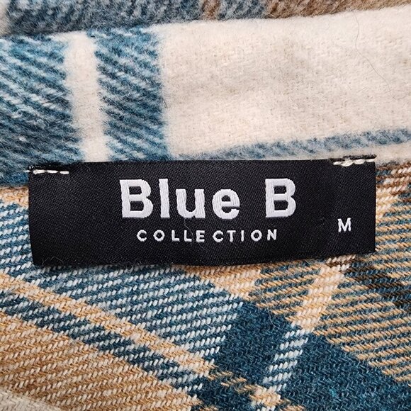 Blue B Collection Plaid Button-Up Flannel Jacket M - Picture 5 of 15